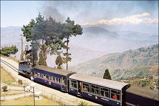 The Darjeeling Himalayan Railway, nicknamed the "Toy Train"