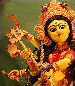 Durga Puja for tourists at West Bengal